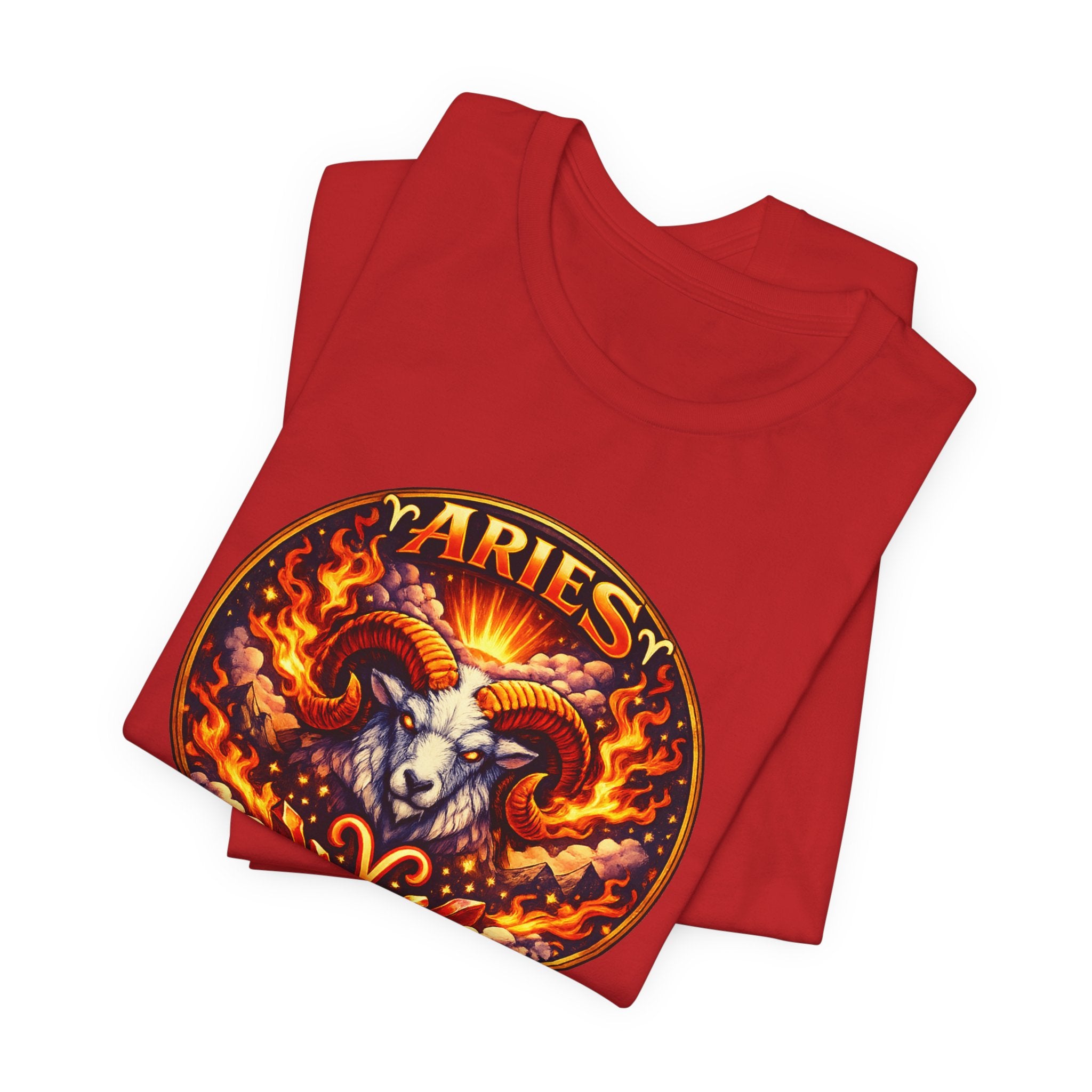 Aries Zodiac Tee — Fiery Ram Horoscope Graphic T-Shirt