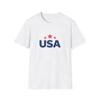 USA Patriotic T-Shirt — Red Stars Independence Day Tee