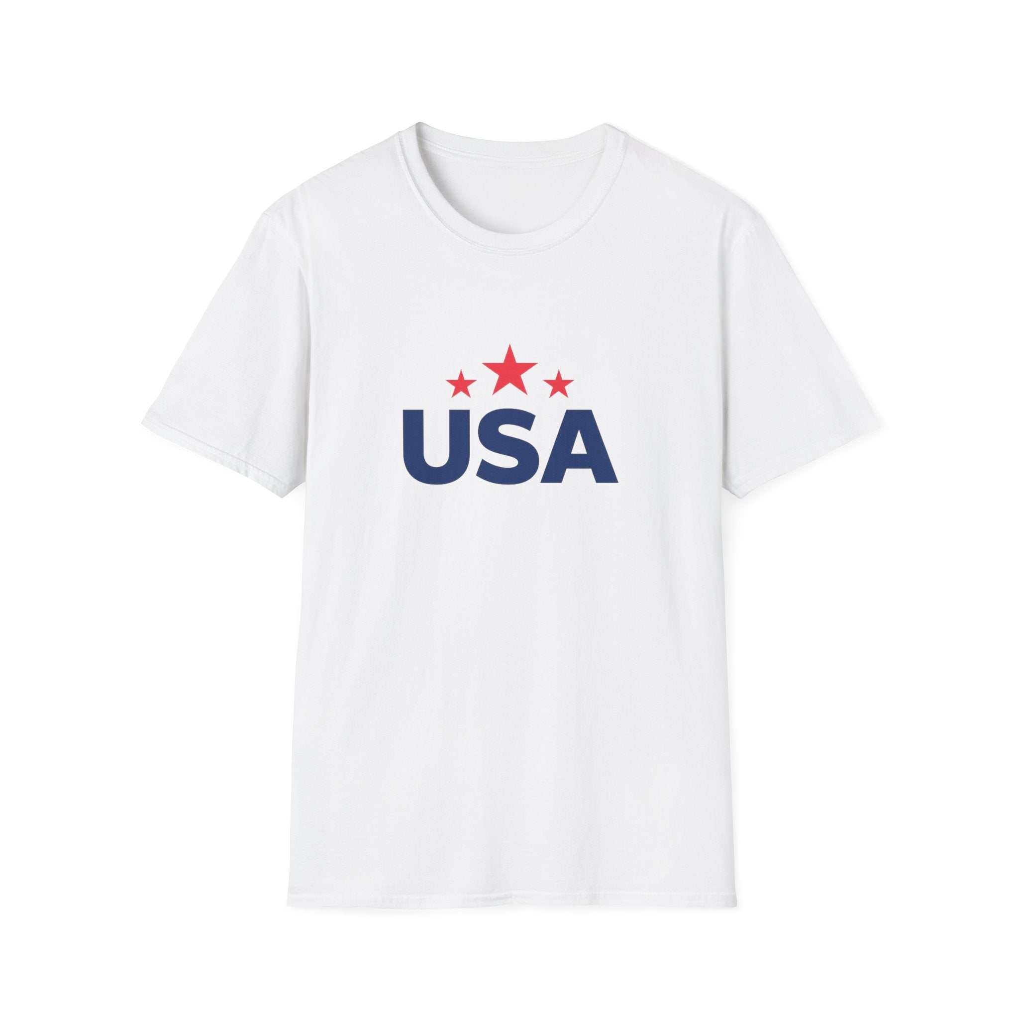USA Patriotic T-Shirt — Red Stars Independence Day Tee