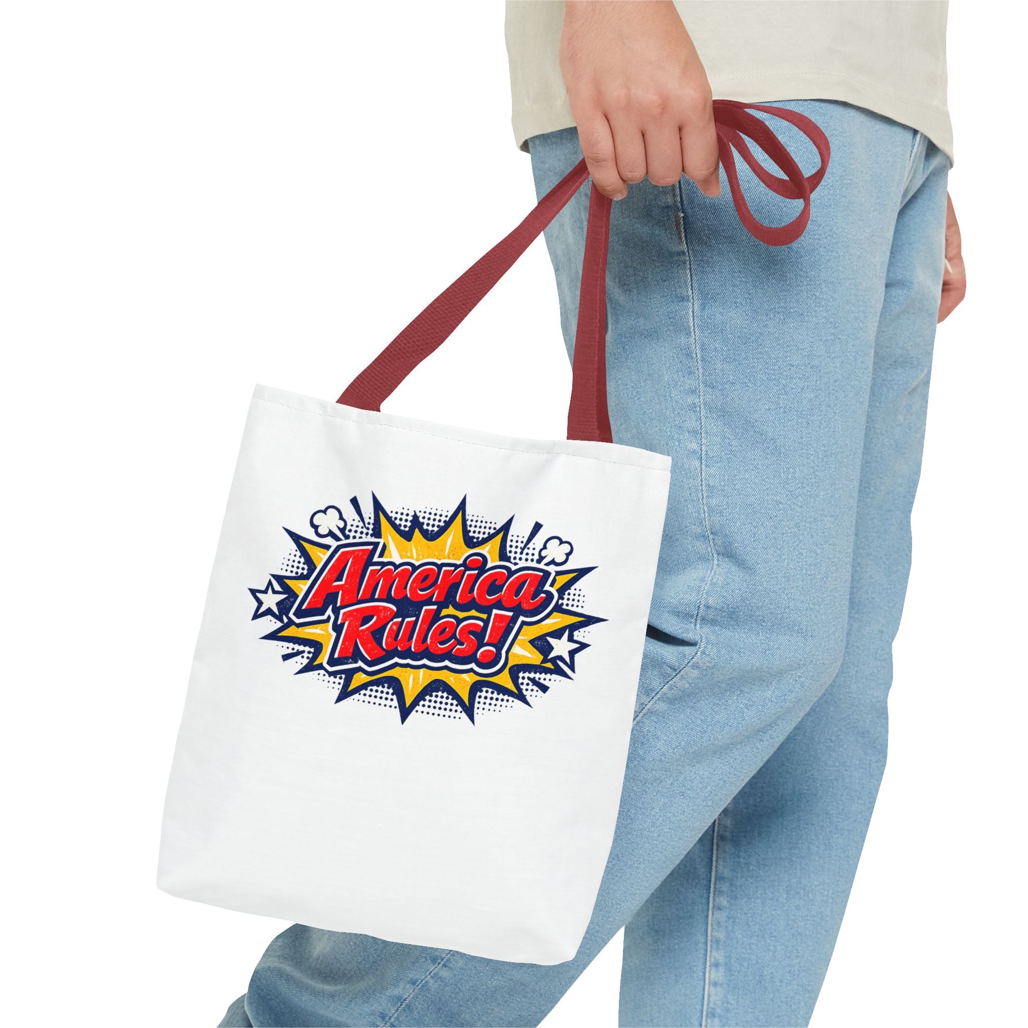 America Rules! Tote Bag — Patriotic Real American Graphic Tote