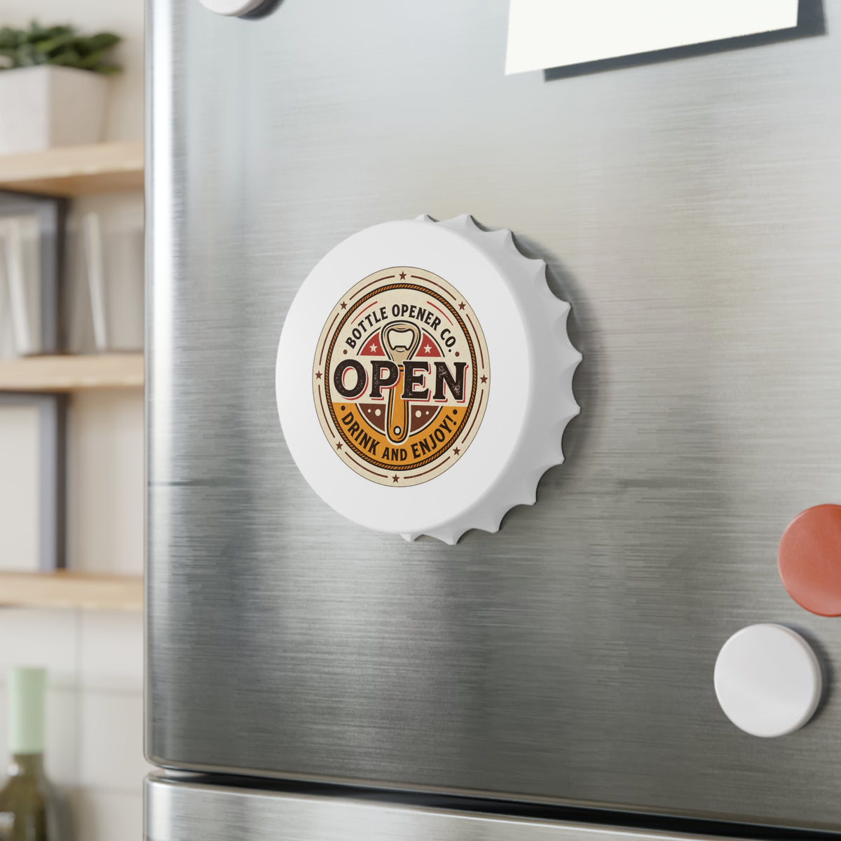 Open Drink and Enjoy Bottle Opener