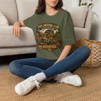 Dog Driving Club T‑Shirt — National Park Explorer Retro Pet Road Trip Tee