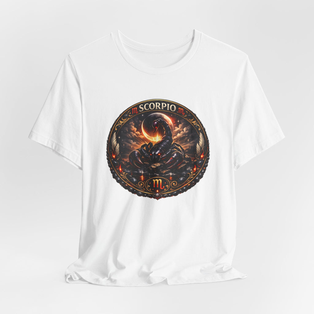 Scorpio Zodiac Tee — Fiery Scorpion Astrology T-Shirt