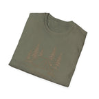 Camping Tent Tee — Minimal Lakeside Campfire Graphic T-Shirt