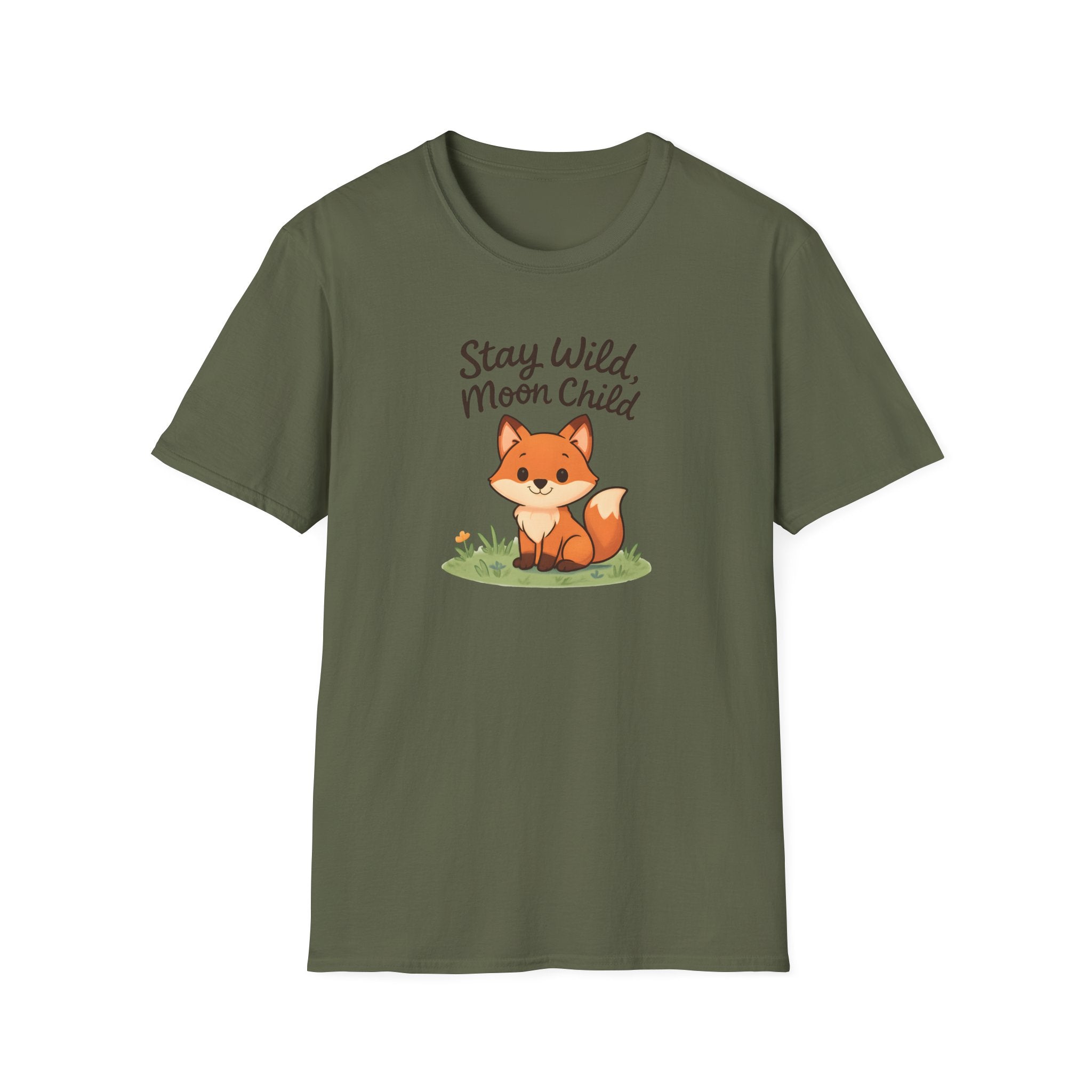 Stay Wild Moon Child Fox T-Shirt — Cute Woodland Animal Tee