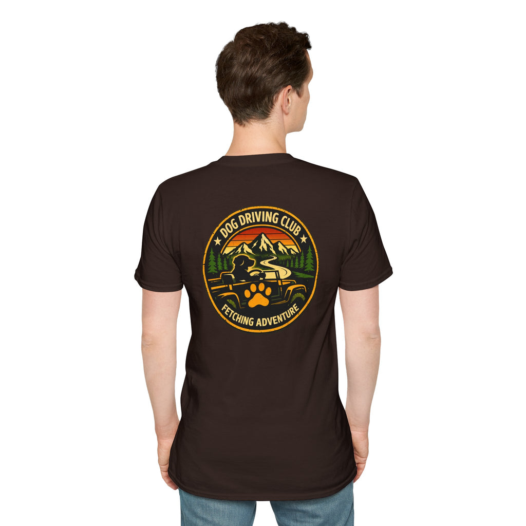 Snow Plow Cruiser T-Shirt — Husky Driving Plow Winter Tee