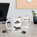 Pine Marten Coffee Mug – 11oz Ceramic Mug for Animals With Facts Series 3 Gifts