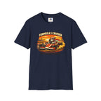 Formula 1 Cruiser T-Shirt — Vintage Racecar Graphic ("Greyhound On Board")