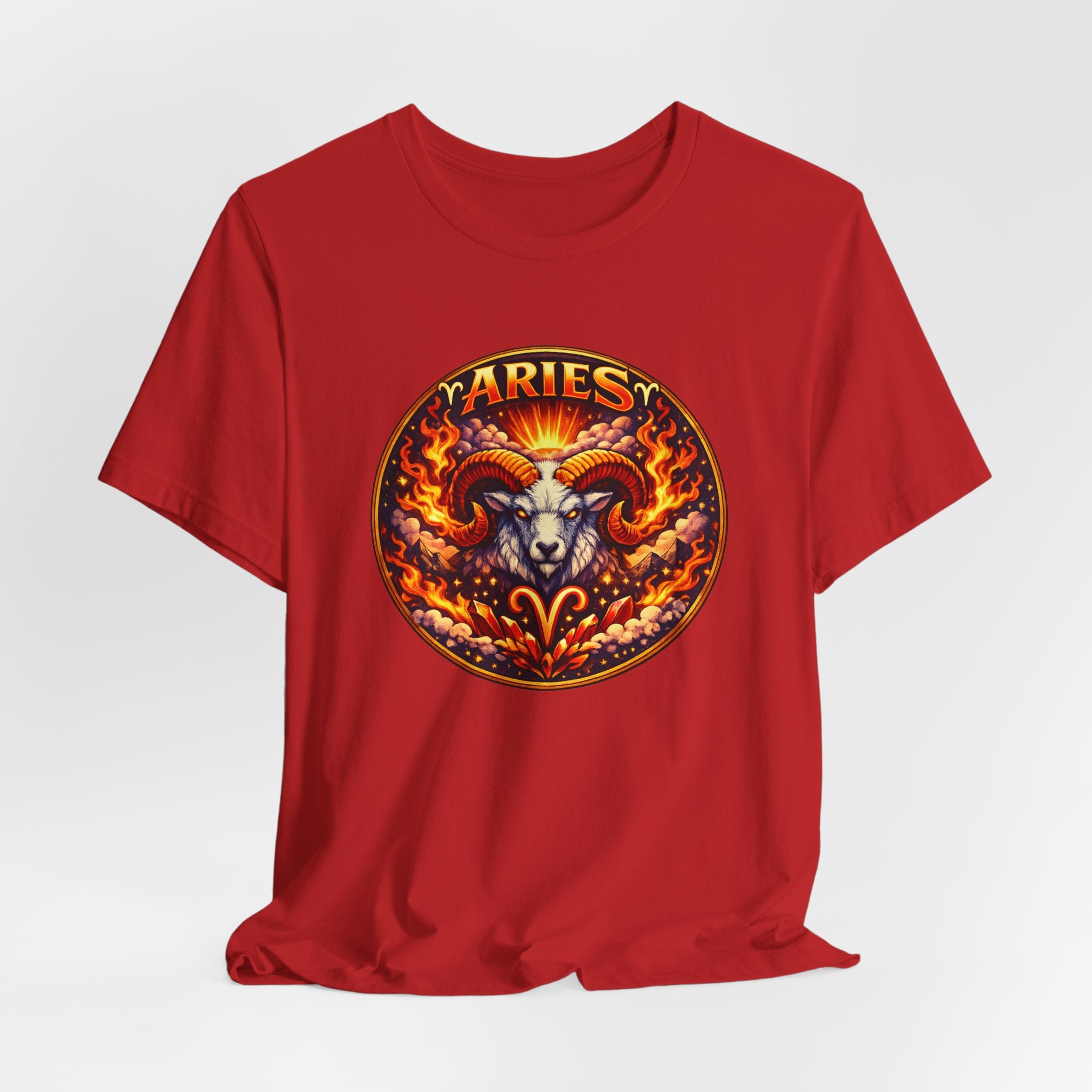 Aries Zodiac Tee — Fiery Ram Horoscope Graphic T-Shirt