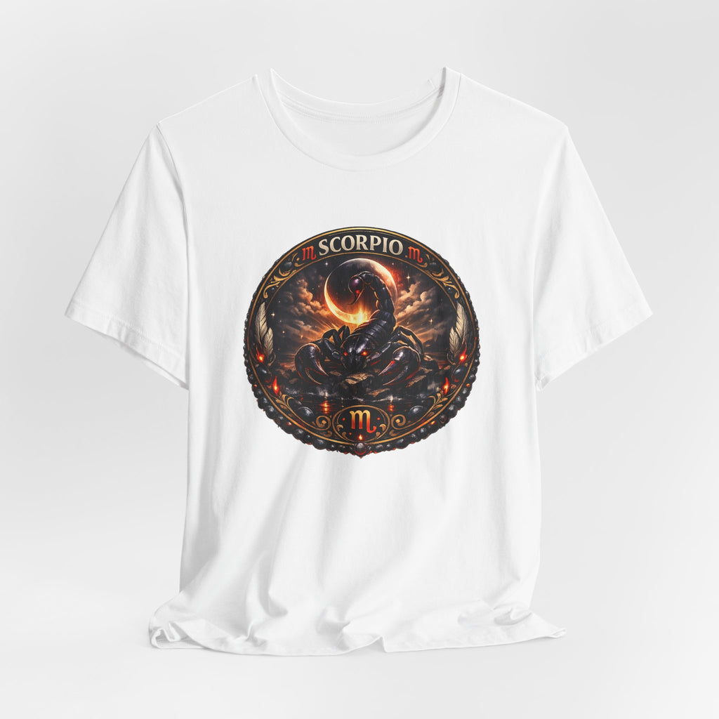 Scorpio Zodiac Tee — Fiery Scorpion Astrology T-Shirt
