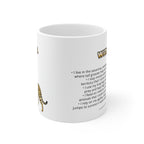 Serval Coffee Mug – 11oz Ceramic Mug for Animals With Facts Series 1 Gifts