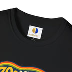 70s Music Retro T-Shirt — "Stayin' Groovy" Vintage Boombox & Floral Tee