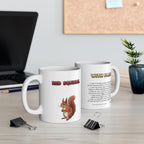 Red Squirrel Coffee Mug – 11oz Ceramic Mug for Animals With Facts Series 3 Gifts
