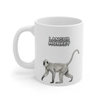 Langur Monkey Coffee Mug – 11oz Ceramic Mug for Animals With Facts Series 2 Gifts