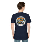 Low Rider Cruise Dog T-Shirt — Retro Palm Sunset Graphic Tee