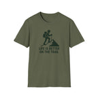 Hiking T-Shirt — "Life Is Better On The Trail" Adventure Tee