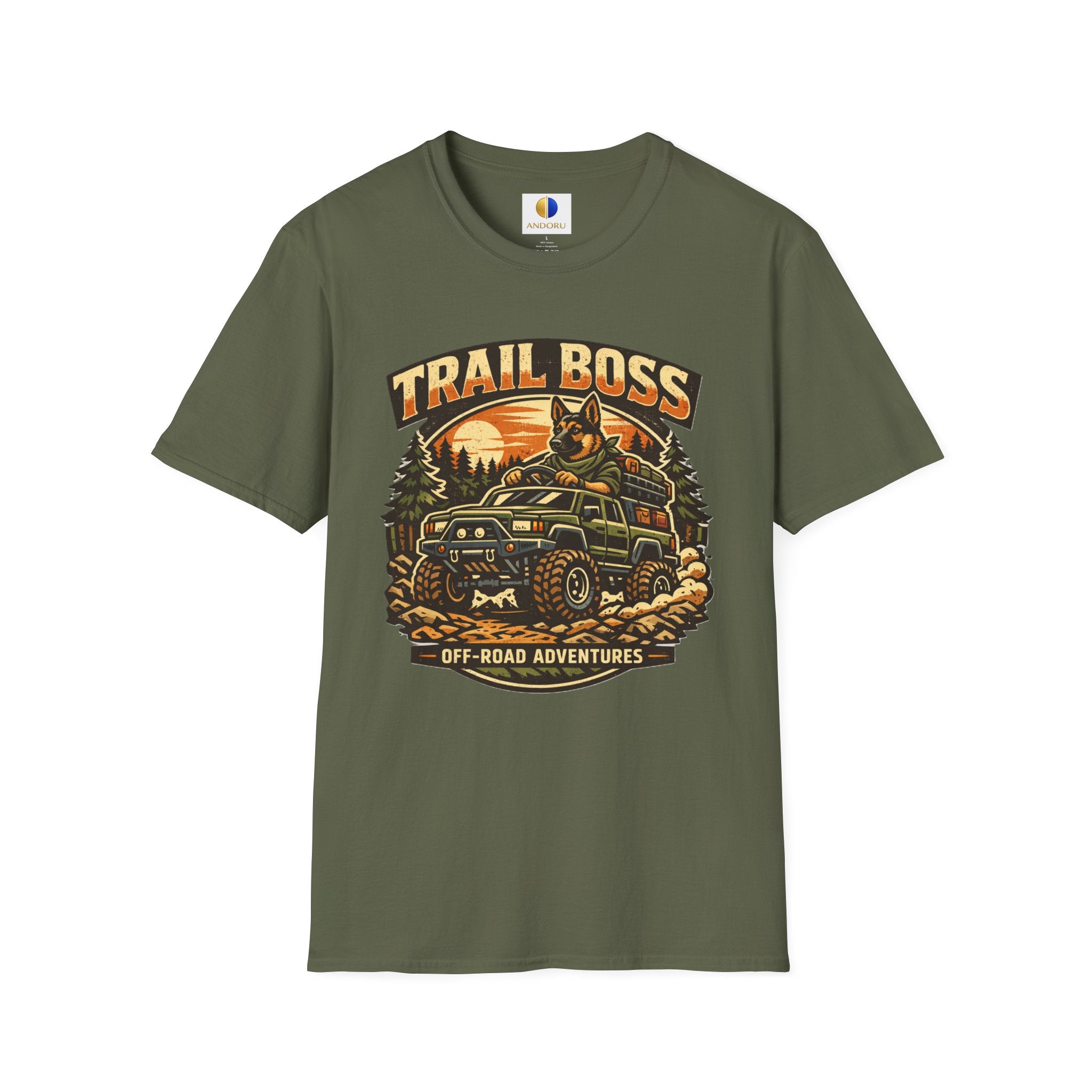 Trail Boss Off-Road T-Shirt — Adventure Jeep Graphic Tee