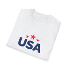 USA Patriotic T-Shirt — Red Stars Independence Day Tee