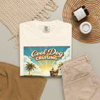Cool Dog Cruising T-Shirt — Vintage Retro Beach Car Design Limited Edition