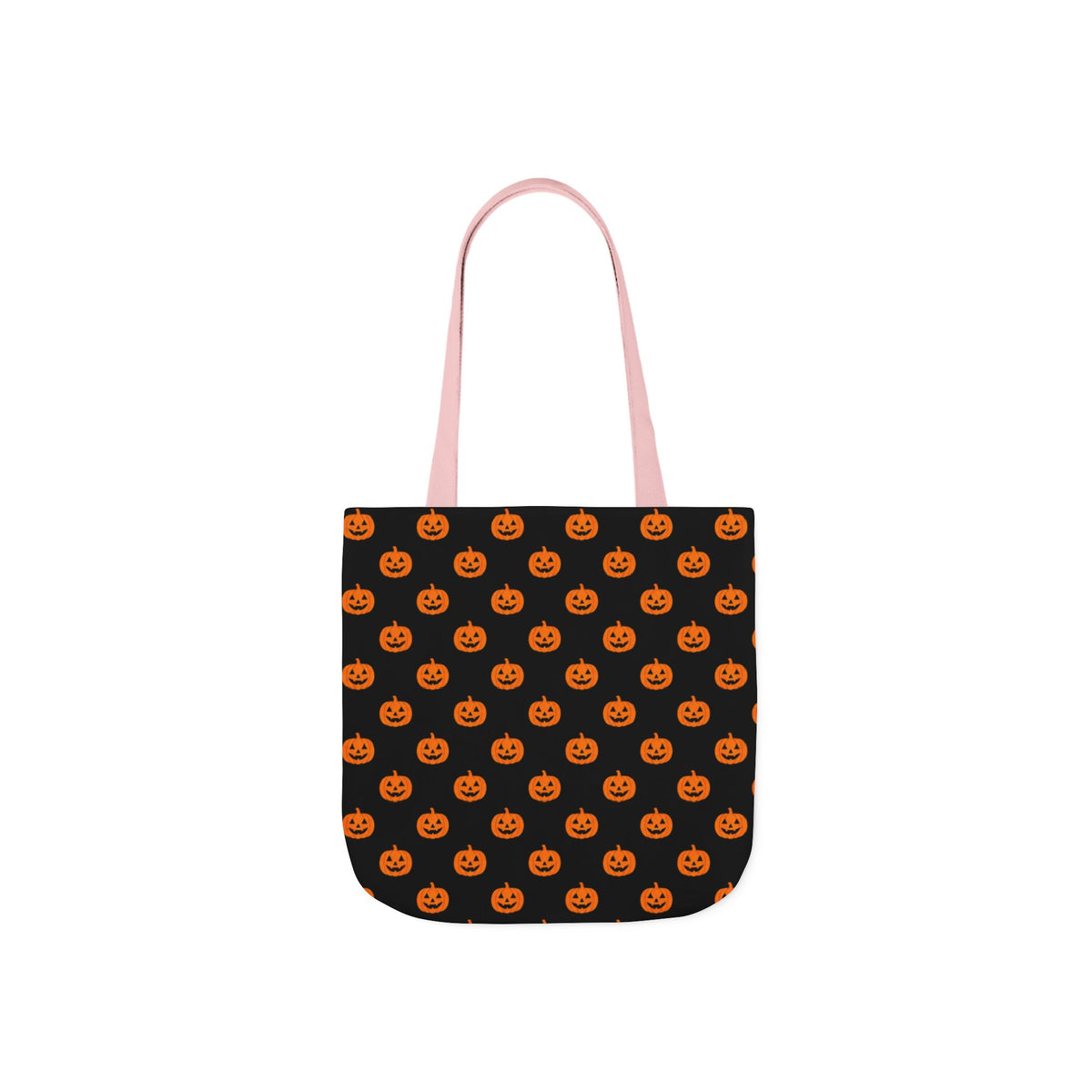 Halloween Pumpkin Black Pattern Canvas Tote Bag