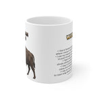 European Bison Coffee Mug – 11oz Ceramic Mug for Animals With Facts Series 3 Gifts