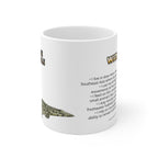 Siamese Crocodile Coffee Mug – 11oz Ceramic Mug for Animals With Facts Series 1 Gifts