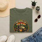 Official Dog Driving Club T‑Shirt — Pawprint Adventure Graphic Tee