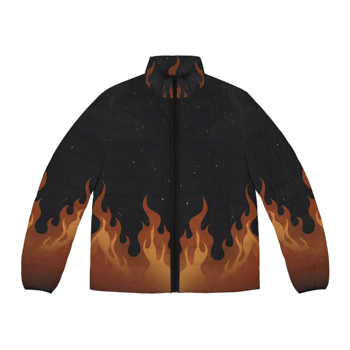 Men's Phoenix Flame Puffer Jacket (AOP)
