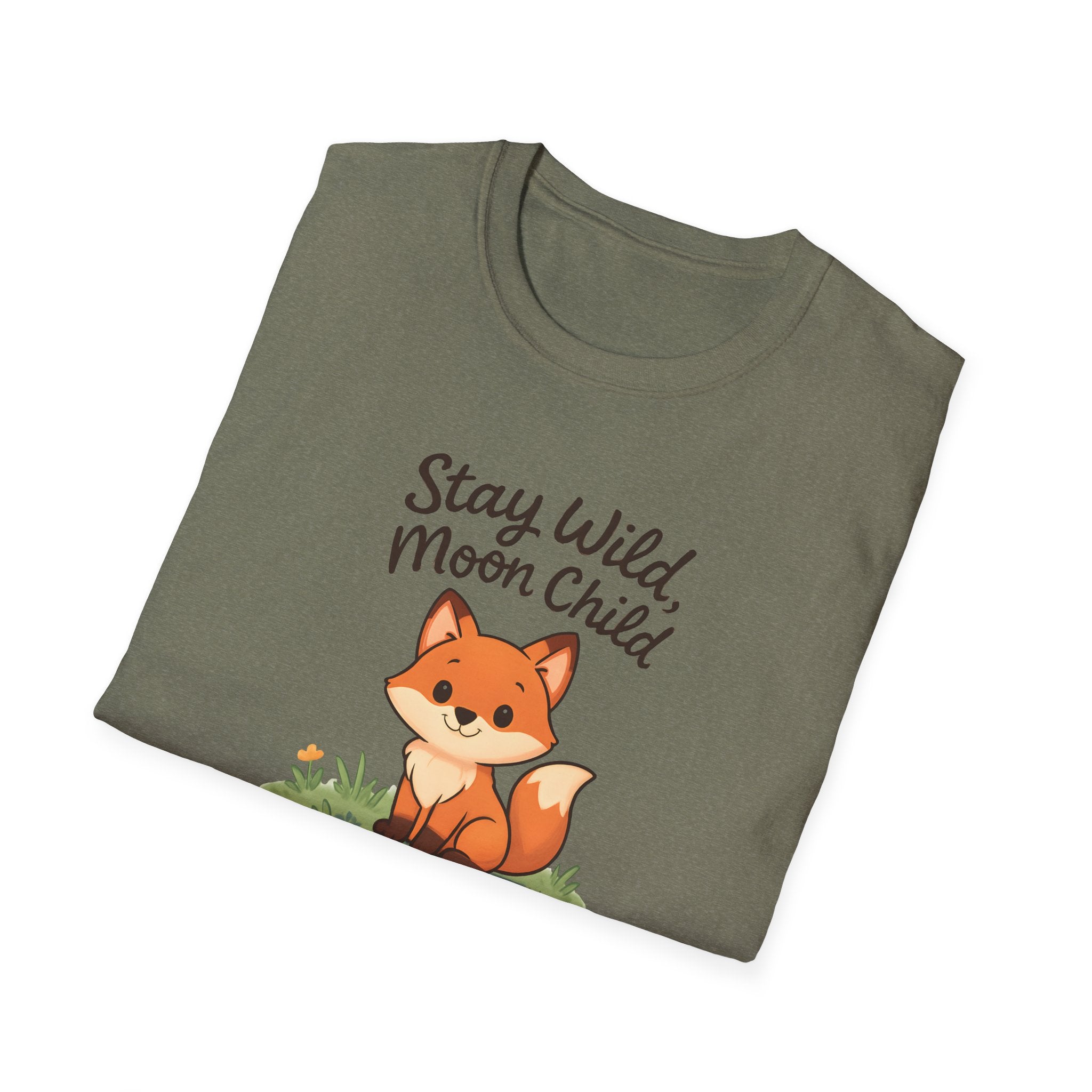 Stay Wild Moon Child Fox T-Shirt — Cute Woodland Animal Tee
