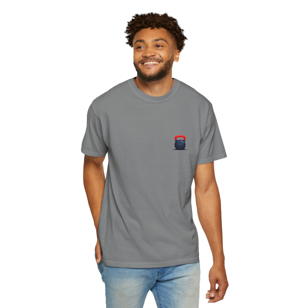 Kettlebell Pocket T‑Shirt — Minimal Gym Fitness Tee