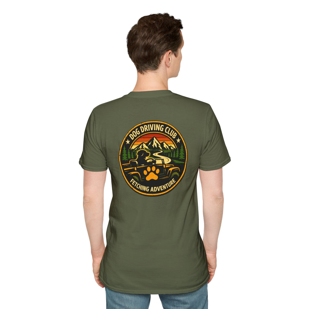 Snow Plow Cruiser T-Shirt — Husky Driving Plow Winter Tee