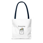 Personalized Tote Bag — Custom Text AOP Reusable Shopping Tote