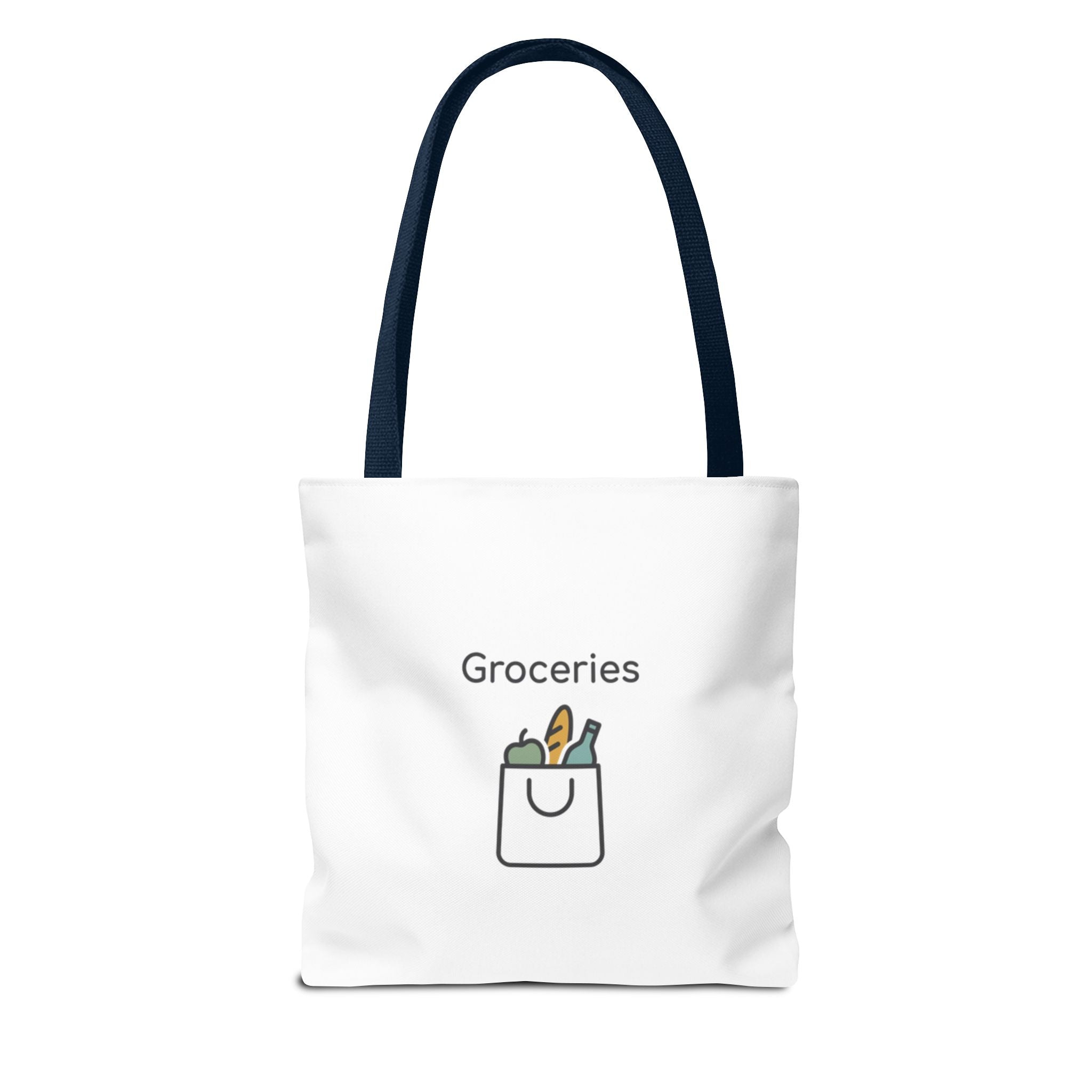 Personalized Tote Bag — Custom Text AOP Reusable Shopping Tote