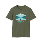 Kayak Lake T-Shirt — Mountain Reflection Outdoor Adventure Tee
