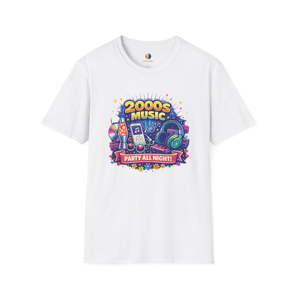 2000s Music T-Shirt — Retro Party All Night Graphic Tee