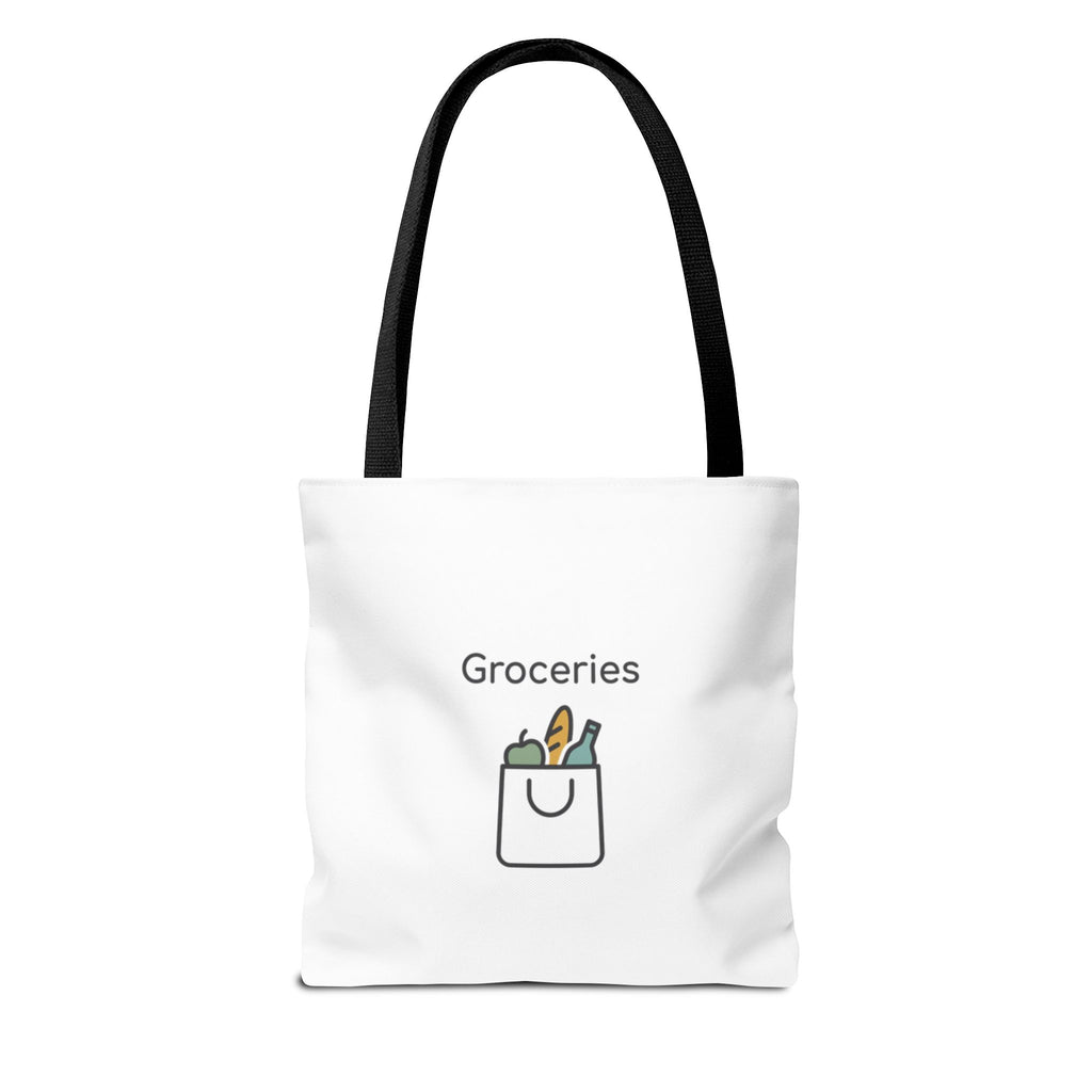 Personalized Tote Bag — Custom Text AOP Reusable Shopping Tote