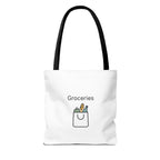 Personalized Tote Bag — Custom Text AOP Reusable Shopping Tote