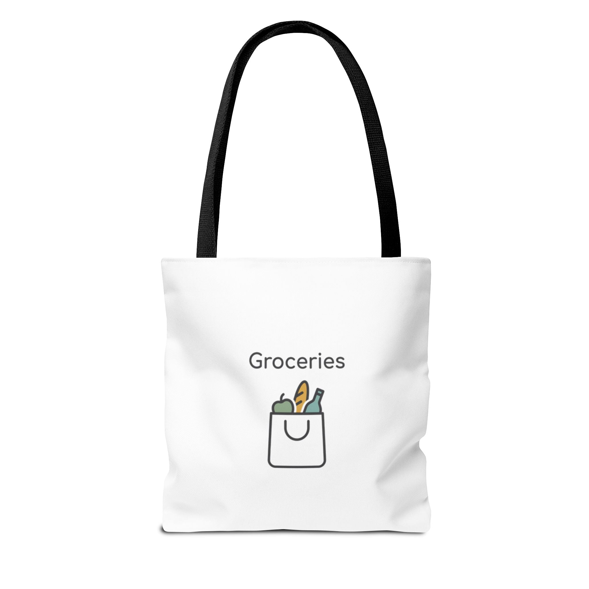 Personalized Tote Bag — Custom Text AOP Reusable Shopping Tote