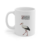 White Stork Coffee Mug – 11oz Ceramic Mug for Animals With Facts Series 3 Gifts
