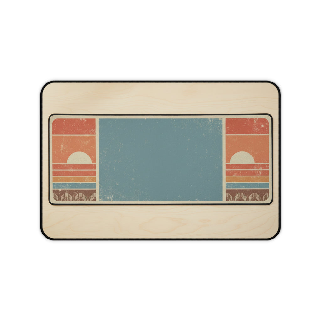 Personalized Vintage Retro Sunset Desk Mat
