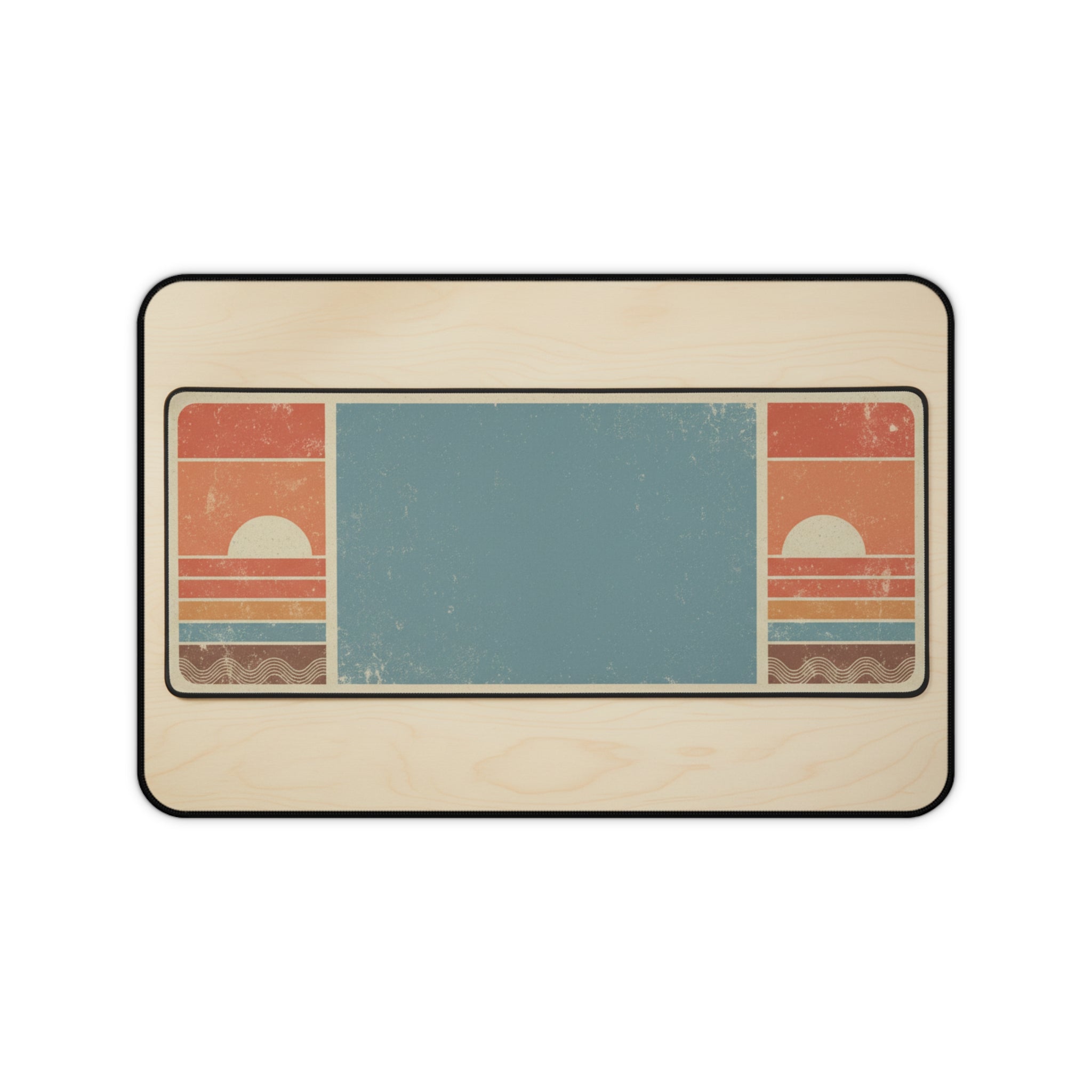 Personalized Vintage Retro Sunset Desk Mat