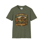 Dog Driving Club T‑Shirt — National Park Explorer Retro Pet Road Trip Tee