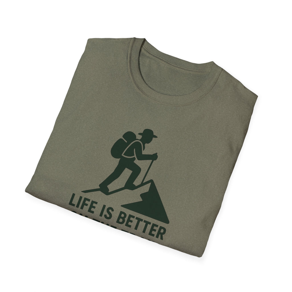 Hiking T-Shirt — "Life Is Better On The Trail" Adventure Tee