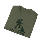 Hiking T-Shirt — "Life Is Better On The Trail" Adventure Tee