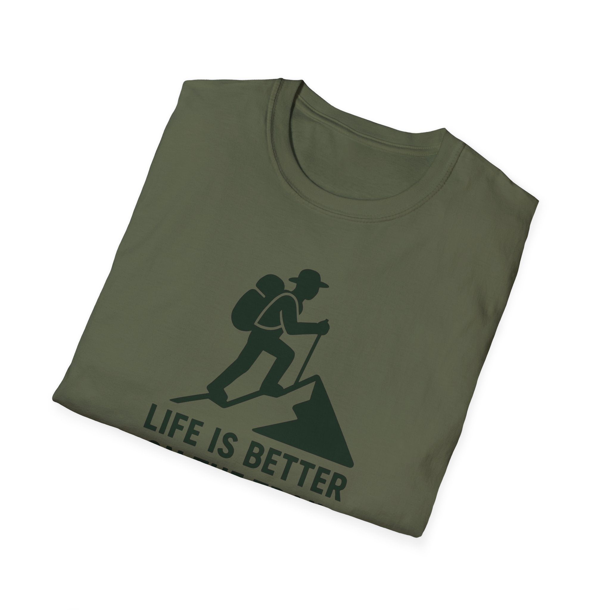 Hiking T-Shirt — "Life Is Better On The Trail" Adventure Tee