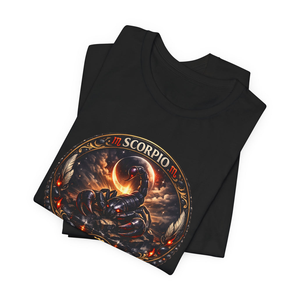 Scorpio Zodiac Tee — Fiery Scorpion Astrology T-Shirt