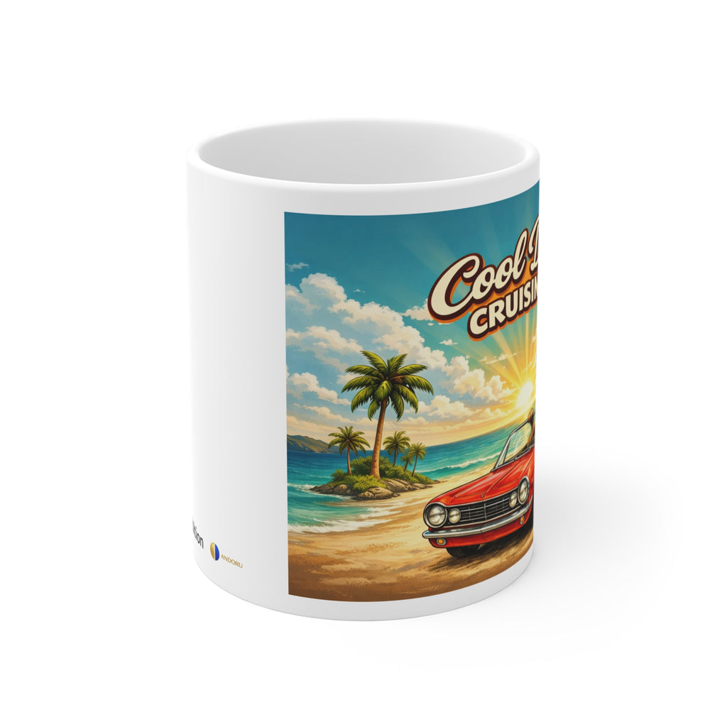 Mug — Cool Dog Cruising - Retro Dog Driving Club Limited Edition (11oz)
