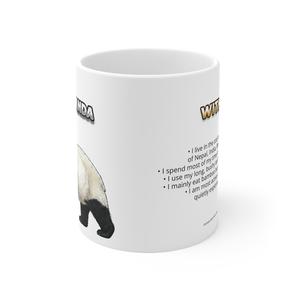 Giant Panda Coffee Mug – 11oz Ceramic Mug for Animals With Facts Series 2 Gifts