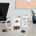 Red Panda Coffee Mug – 11oz Ceramic Mug for Animals With Facts Series 2 Gifts