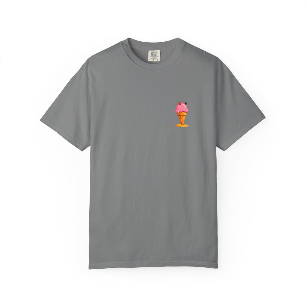 Ice Cream Cone Graphic T-Shirt — Cute Pink Sundae Tee